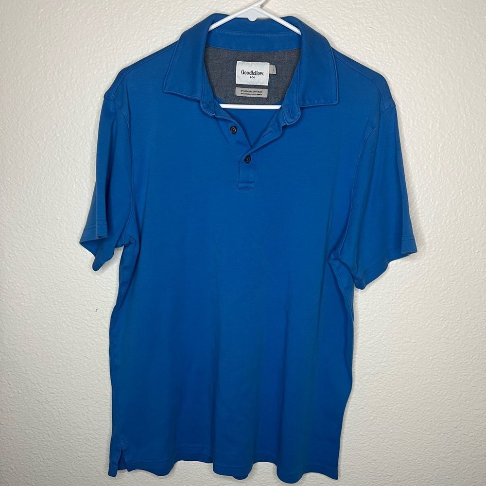 Goodfellow Mens Blue polo size large
